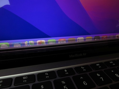 Pęknięty ekran Apple M1 MacBook Air A2337 8GB 256GB SSD z zainstalowanym systemem macOS - Zdjęcie 10 z 12