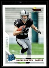 Hunter Renfrow 2019 Donruss Rated Rookie Canvas Card #340. rookie card picture