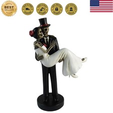 Forever Yours Skeleton Wedding Couple Bride and Groom Day of The Dead Figurine