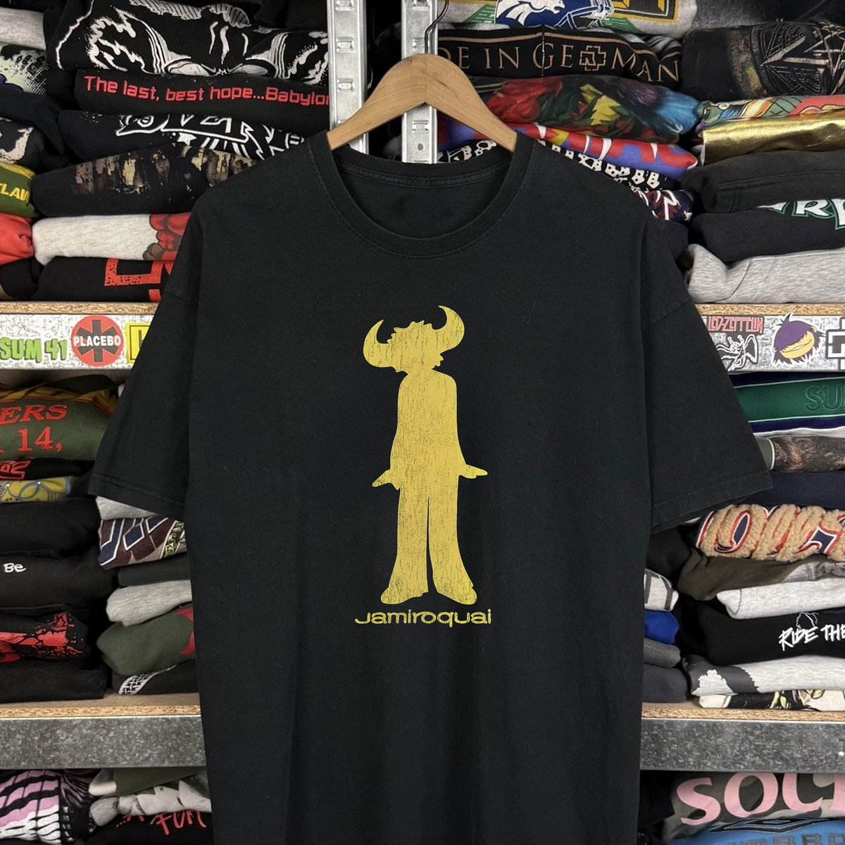 2000s Jamiroquai Buffalo Man Rare T-Shirt Black M | eBay