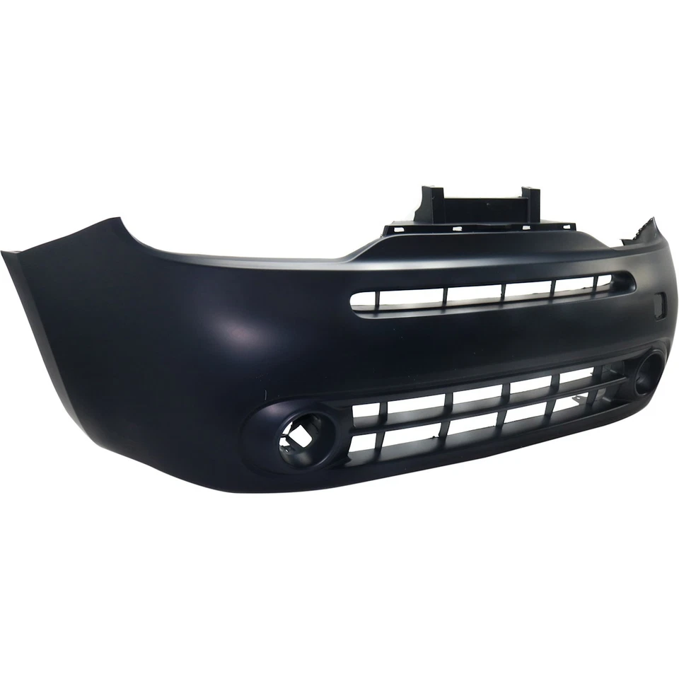 Front Bumper Cover For 2009-2014 Nissan Cube w/ fog lamp holes Primed - Image 2 of 4