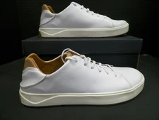 Olukai Lae'ahi li 'ili Leather Sneaker Bright White Size 10 Men's New NIB