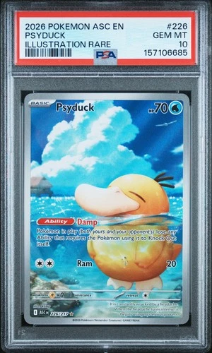 2026 POKEMON ASC EN-ASCENDED HEROES ILLUSTRATION RARE #226 PSYDUCK PSA 10