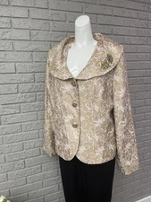 NIGHT Studio New York Women Shawl Collar Jacket / Blazer Size 16