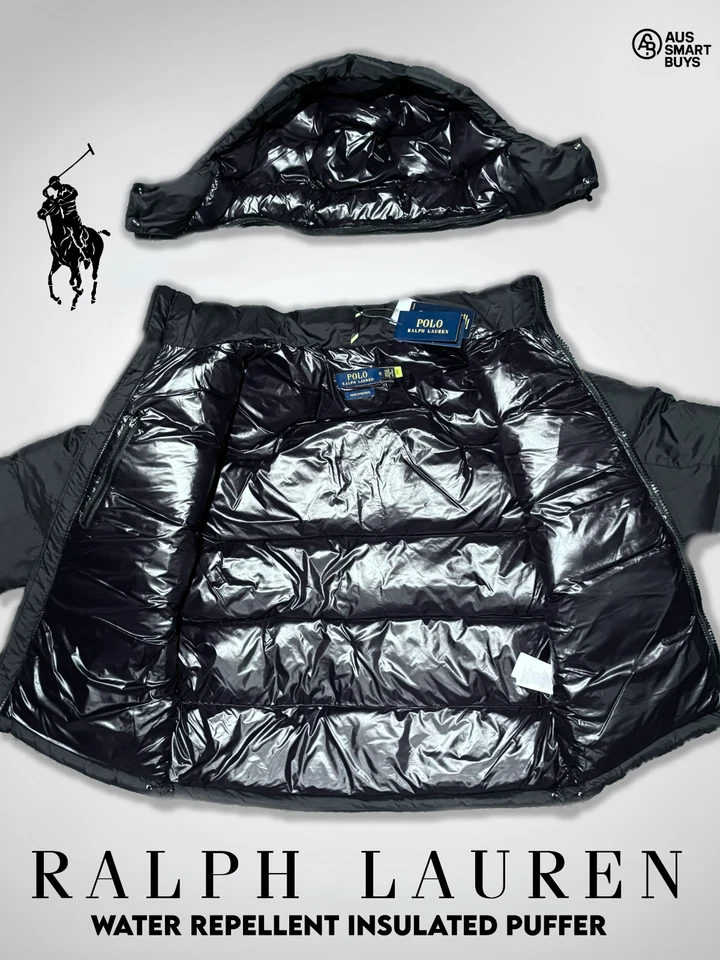 Polo Ralph Lauren Water Repellent Down Puffer Jacket - Detachable Hood - Image 3 of 4