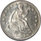 1854 MS64+ Seated Liberty Half Dime PCGS 18498224