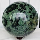 Natural Eye Green Kambaba Jasper Stromatolite Crystal Sphere Ball 8560G — photo 3