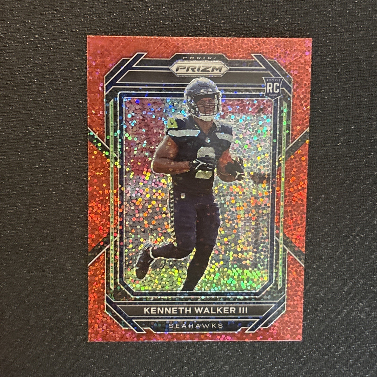 2022 Kenneth Walker III #318 Red Sparkle Prizm Rookie Card Panini NM RC