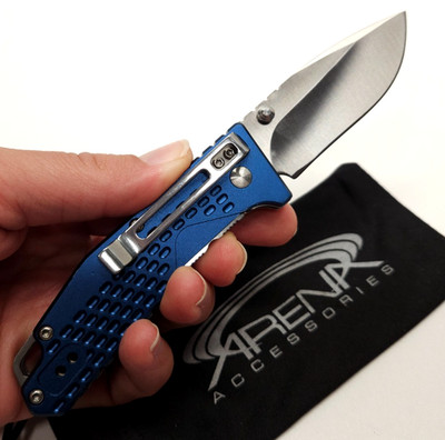 Sanrenmu SRM 7063 Manual Knife 8Cr13MoV Tip Up or Down Carry Clip Bottle Opener