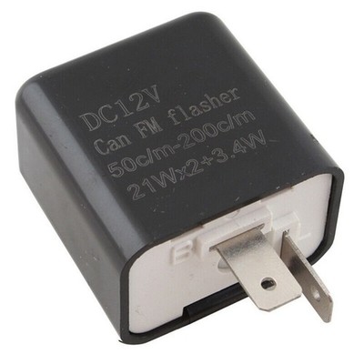 1 Pcs 2 Pin Speed Adjustable LED Flasher Relay Motorcycle Turn Signal Indicator