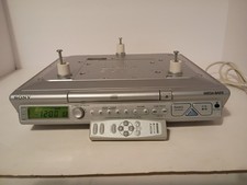 Sony ICF-CD543RM Under Cabinet Kitchen CD Clock Radio With Remote Tested Working