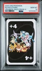 2020 UNO POKEMON JAPANESE BACK-WILD-DRAW 4 EEVEELUTIONS PSA 10