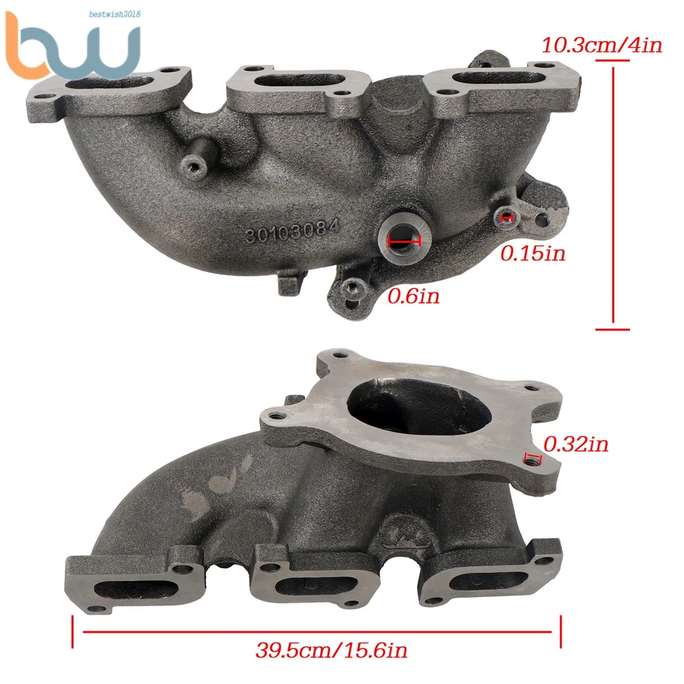 Kit de colector de escape izquierdo de 3,5 L para Ford Edge Flex Taurus Mercury Sable 2007-2012 Foto 2 de 4