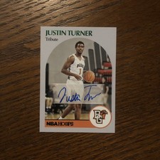 justin turner 2021-22 Panini Chronicles Hoops Retro Autograph Green Rookie