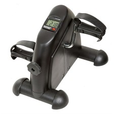 Digital Sit Down Pedal Exerciser Adjustable Resistance Knob Work Out Legs Arms