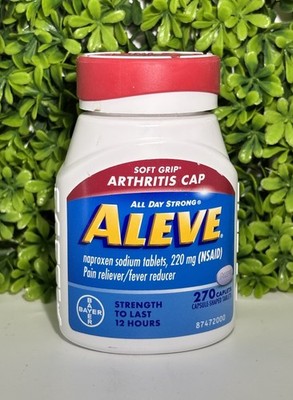 ALEVE  PAIN RELIEVER NAPROXEN 220MG NEW & SEALED 270ct TABLETS Exp 10/27 