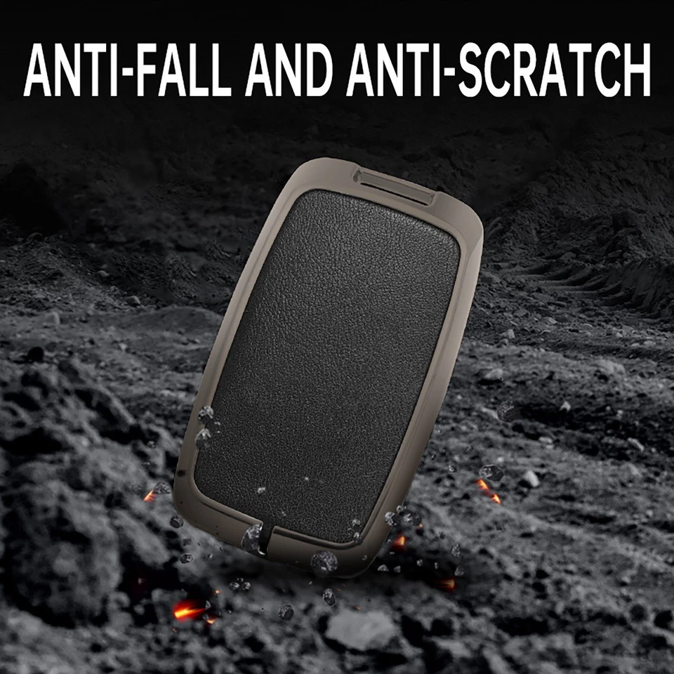 Leather Key Fob Case Cover For Range Rover Evoque Discover Jaguar Accessories - Image 3 of 4