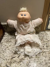 Vintage 1980s Cabbage Patch Doll Blonde Patch Hair Good Used Condition