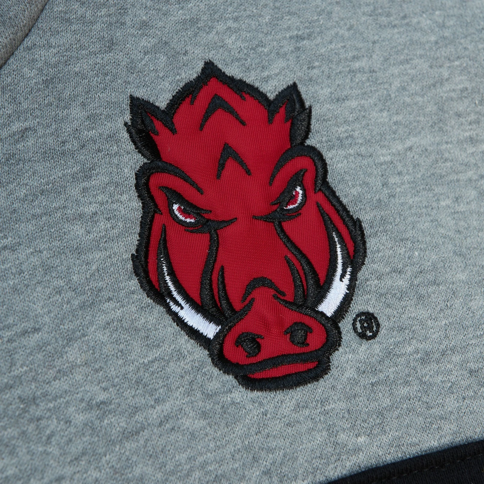 Felpa con cappuccio pullover da uomo Mitchell & Ness Crimson Arkansas Razorbacks Head Coach