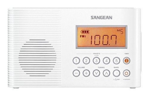 H201 Shower Radio AM/FM Waterproof Weather Alert Radio White - Picture 3 of 11