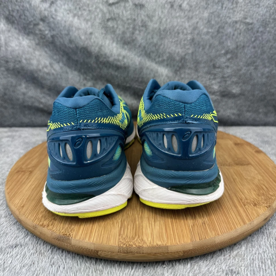 Zapatillas deportivas ASICS Gel Nimbus 20 para hombre 9,5 azul amarillo acolchadas T800N Foto 4 de 4