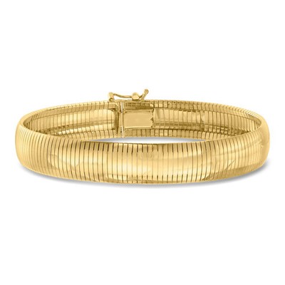 Ross-Simons Italian 18kt Gold Over Sterling Omega Bracelet