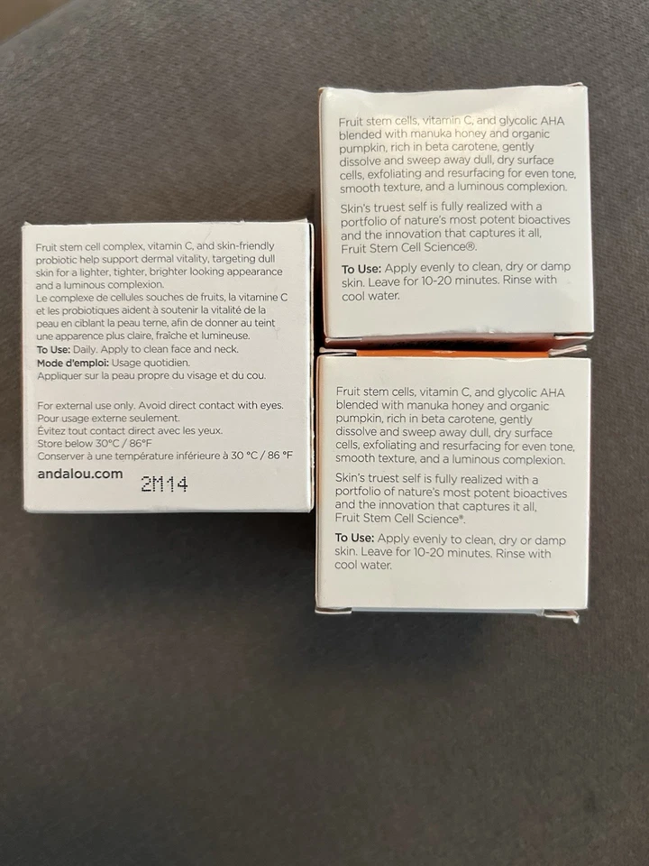 Andalou, 2 x Glycolic Beauty Maß, Pumpkin Honey, 50g + 1x Renewal Cream, 50g - Bild 3 von 4