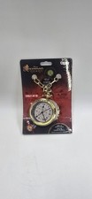 Disney Descendants Rise of Red Light Up Pocket Watch Gold Chain Toy Ages 4