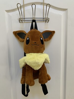 F.A.B Starpoint Pokémon Eevee Character Plush Small Zip Pouch Backpack