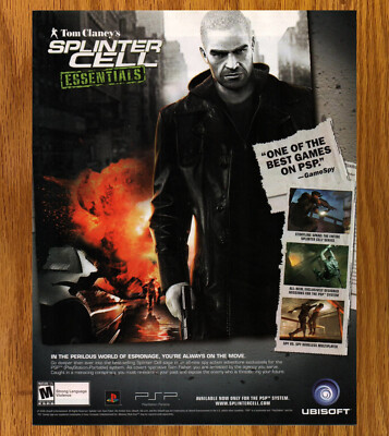 Tom Clancy's Splinter Cell Essential Video Game Print Ad / Poster Promo Art 2006