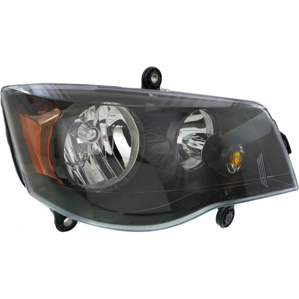 PAR DE FAROS NEGROS DODGE GRAND CARAVAN 2011-2018 2014-2016 TOWN & COUNTRY NUEVOS Foto 4 de 4