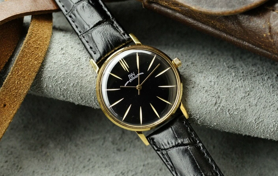 Mechanical Watch LUCH Luxury Ultra SLIM leather strap (POLJOT De Luxe) Men's - Image 4 of 4