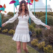 Zimmermann Corsage Linear Mini Dress