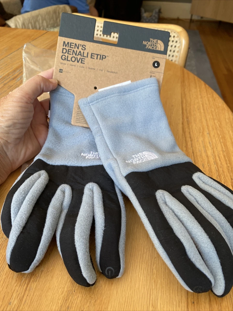 ⭐️NWT⭐️ The North Face Mens Denali Etip Fleece Lined Tech Gloves Sz Large- Gray