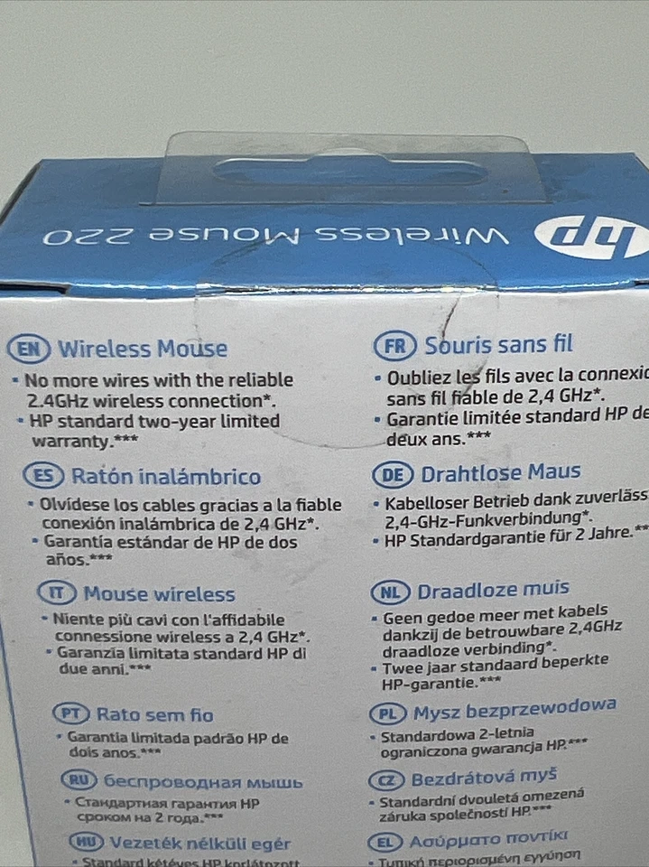 HP Wireless Mouse 220 3FV66AA Black Brand New Sealed Free Uk P&p - Image 3 of 4