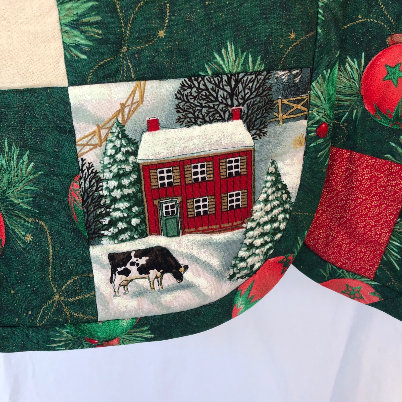 Vintage Handmade Quilted Patchwork Coat Jacket Ch… - image 6