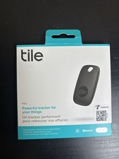 Tile Pro (2022) 1-Pack. Powerful Bluetooth Tracker, Keys Finder and Black