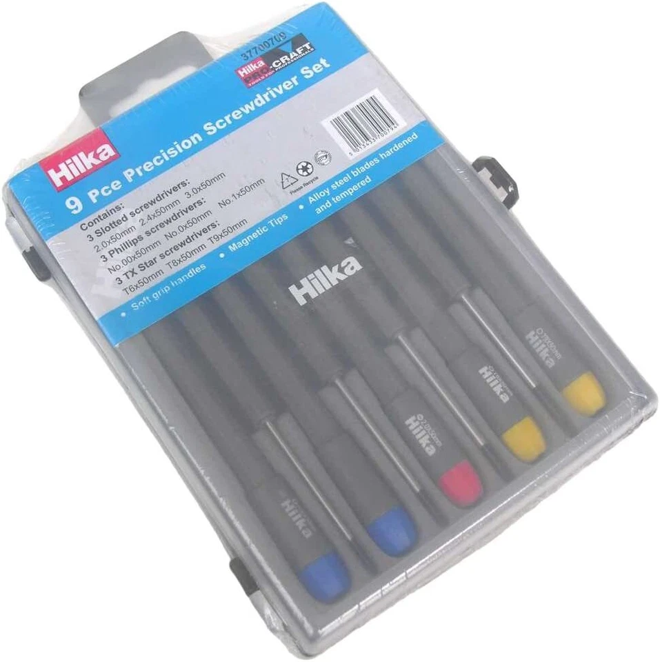 Hilka Tools 37700709 Pro Craft Precision Screwdriver Set (9-Piece)