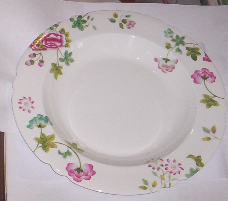 Spode SOPHIA Deep Dish Dinner Plates Set of 2 New