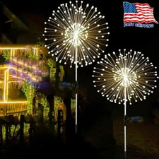 Garden Solar Lights Firework Light 150 LED Outdoor Party Landscape Decor Xmas