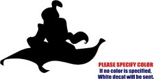 Aladdin and Jasmine Magic Carpet Graphic Die Cut decal sticker Car Truck Boat 7"
