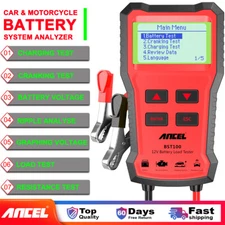 Car Battery Load Tester 100-2000 CCA Alternator Charging Cranking Analyzer 12V