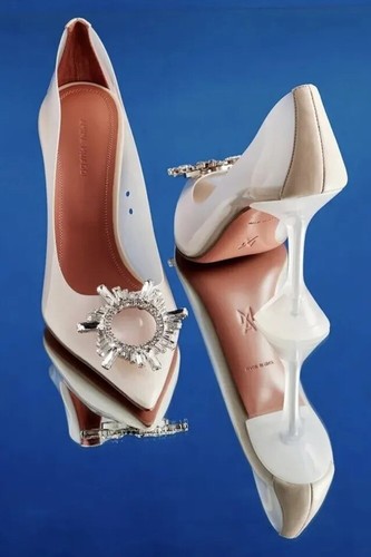 AMINA MUADDI Milky Way Begum Pump PVC - EU Size 37 US 6.5  ORIGINAL PACKAGING - Picture 4 of 8