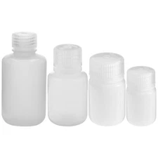 Nalgene HDPE Plastic Narrow Mouth Storage Bottle - Clear