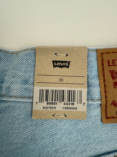 Levi's Women 501 High Rise Button Fly Non Stretch Denim Jeans Short Blue NWT - Picture 10 of 13