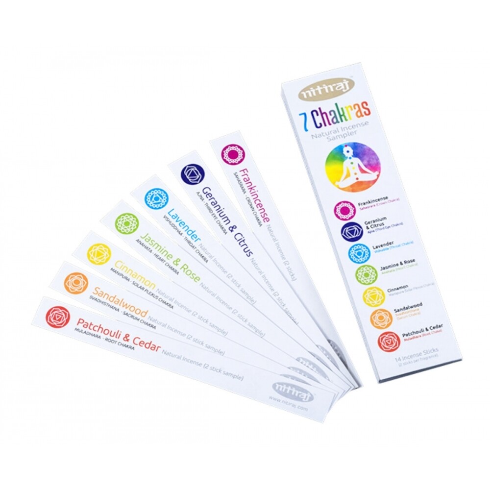 Chakra Premium Incense Sticks 25g - Joss Style Chakra Gift Set