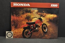 Vintage NOS 1980 Honda XR80 Motorcycle Brochure Spec Sheet Dealer Stamp