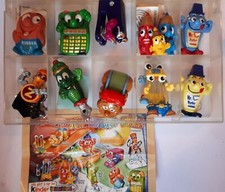 Jajko niespodziane Kompletny zestaw The Crazy Biurko-Bande żółte + niebieskie znaczniki 11 figurek