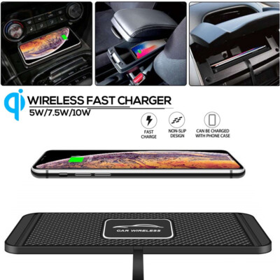 Wireless Car Phone Charger Fast Charging Pad Mat For iPhone 15 Pro Max  13 12 11