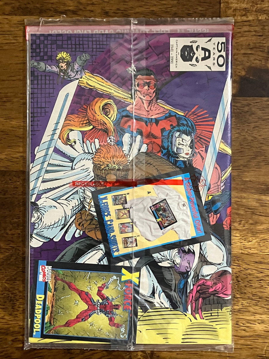 X-FORCE #1 NM 5 BOOK SET w/ TRADING CARDS SEALED ALL Negative